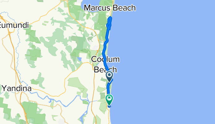 David Low Way at Warran Road, Yaroomba to Lorraine Avenue 1, Marcoola