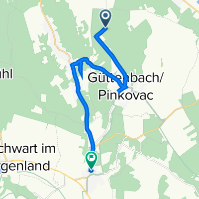 Güttenbach nach Obere Hauptstraße 102, St. Michael im Burgenland