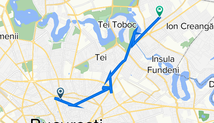 Piața Alexandru Lahovari 1, București to Strada Erou Ion Scorțan 8, București