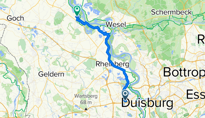 Moers bis DJH Xanten