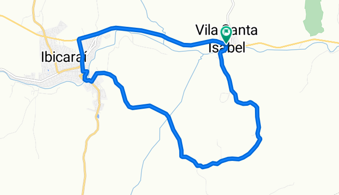 Vila Santa Izabel - Ibicaraí por trilha e asfalto