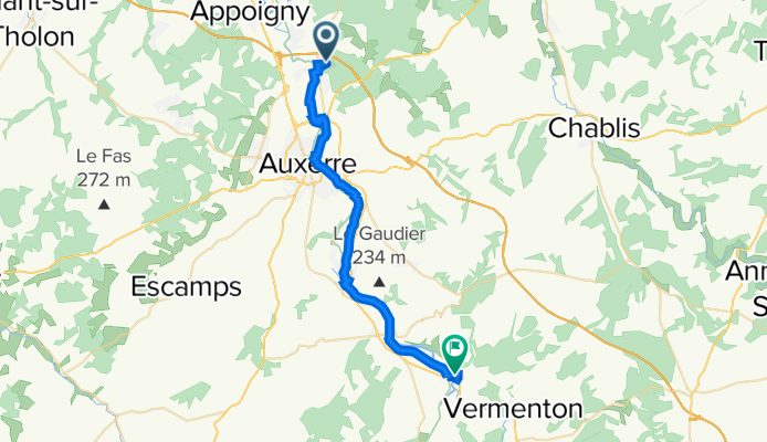 5 Rue de Verdun, Monéteau à 2 Route de Lyon, Deux Rivières