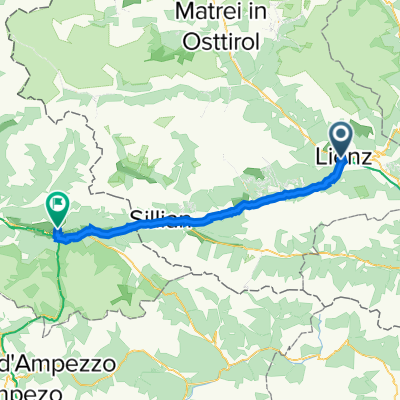 Da Andreas Hofer-Straße 1a, Lienz a Via Gustav Mahler 5, Dobbiaco