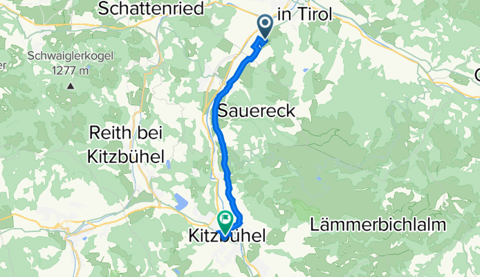 Weiberndorf 6, St. Johann in Tirol to Franz-Reisch-Straße 2, Kitzbühel