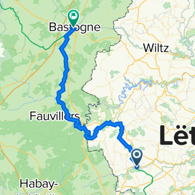 An der Fraesbich 1–9, Redange-sur-Attert to Rue des Remparts 14, Bastogne