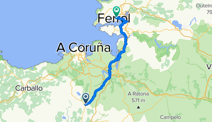 Rua Roberto Eorjan 38, Ordes to Praza Cuba 20, Ferrol