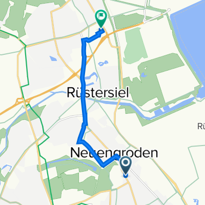 Fritz-Reuter-Straße 6, Wilhelmshaven nach Flutstraße 94, Wilhelmshaven