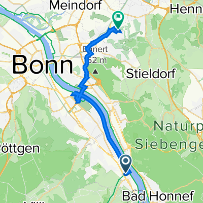 Mainzer Straße 193, Bonn nach Erfurtstraße 6, Sankt Augustin