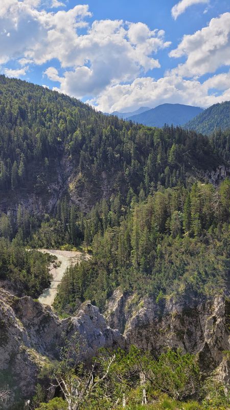 Krün nach Isar Ursprung Isarradweg