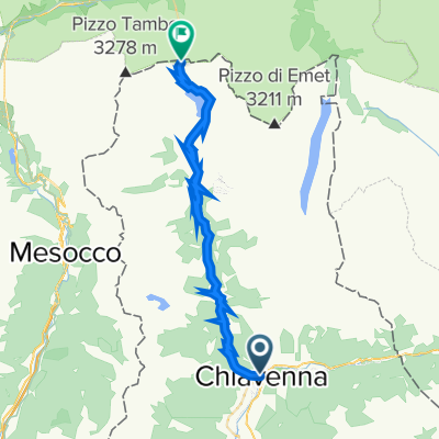 Chiavenna - Monte Spluga - Chiavenna - Monte Spluga