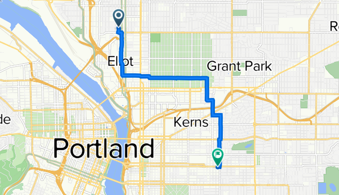 3534–3698 N Gantenbein Ave, Portland to 2916 SE Belmont St, Portland