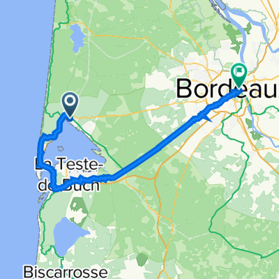 D10 Ares-Bordeaux, s post. 98 km