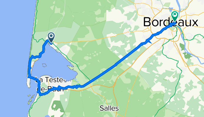 D10 Ares-Bordeaux, s post. 98 km