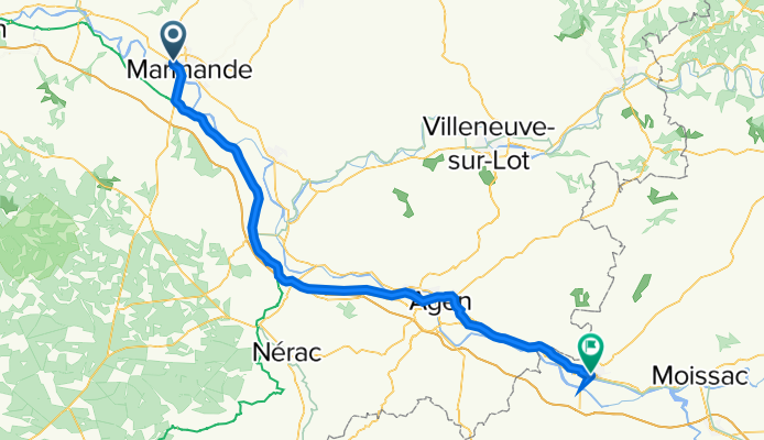D12 Marmande-Valence, s post. 91 km