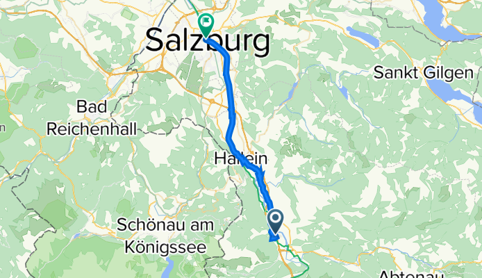Tauern-Autobahn, Kuchl à Staatsbrücke, Salzbourg