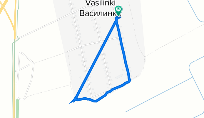 От улица Копко, Васілінкі до улица Копко, Васілінкі