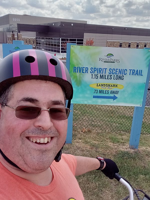 Rode from 68th to River Spirit Casino then back to 68th!!!