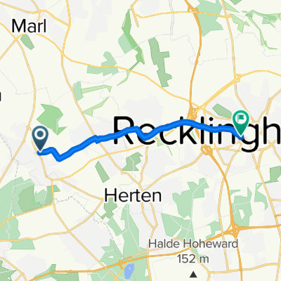Martin-Luther-Straße 4, Herten nach Am Steintor 5, Recklinghausen