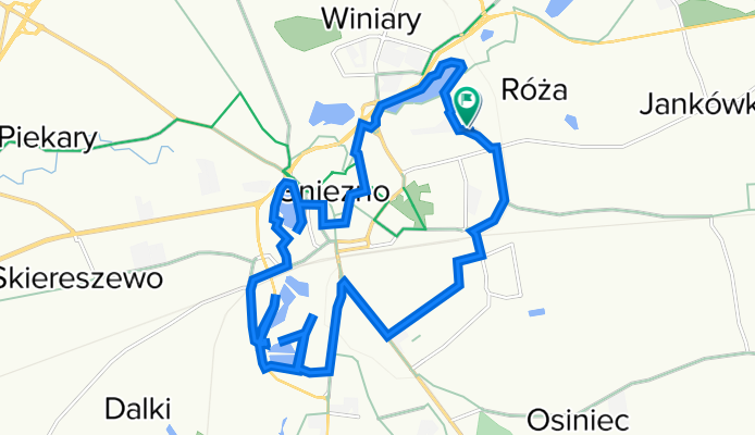 Generała Władysława Sikorskiego 4a, Gniezno do Generała Władysława Sikorskiego 2b, Gniezno