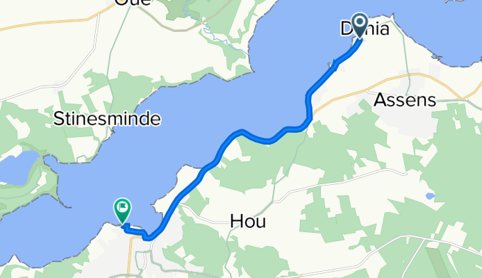 Daniavej 73, Mariager nach Ny Havnevej 5, Mariager