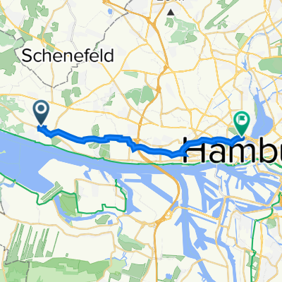 Erik-Blumenfeld-Platz 27A, Hamburg nach Stephansplatz 5, Hamburg