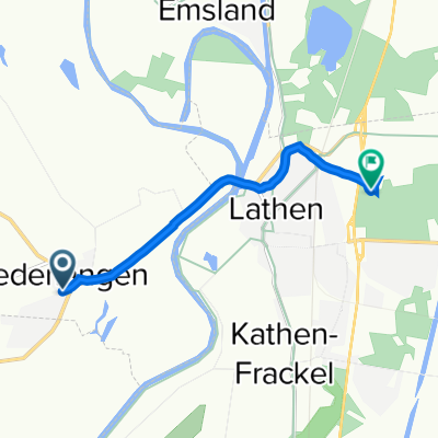 Ahrens-Feld 5, Niederlangen до Mühlentannen 19, Латен