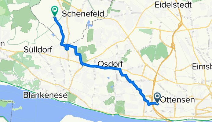 Othmarscher Kirchenweg 137, Hamburg nach Holtkamp 2–4, Schenefeld