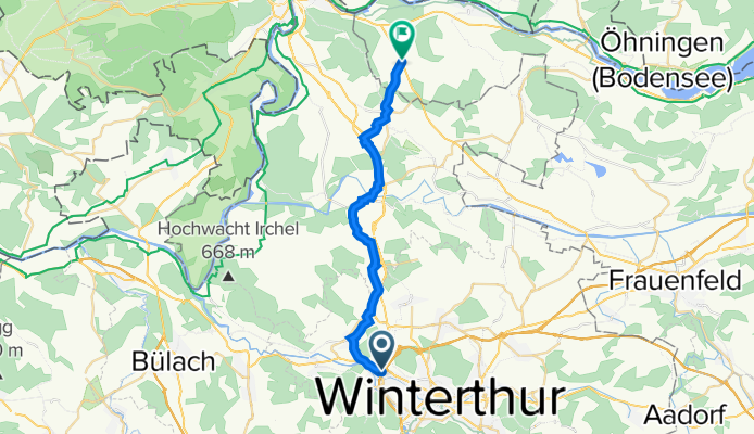 Holzlegistrasse 51A, Winterthur nach Brunnenhofstrasse, Schlatt TG