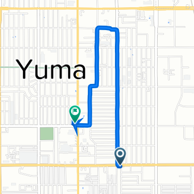 103 E 24th St, Yuma to 2198 S Fourth Ave, Yuma
