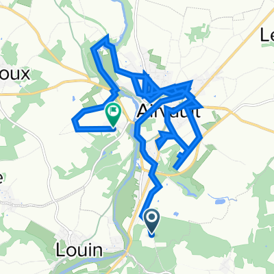 4 Rue du Fief d'Argent, Airvault à 7 Rue des Rigaudières, Airvault