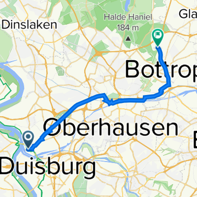 De Hafenstraße 8, Duisburg à Kirchhellener Straße 235, Bottrop