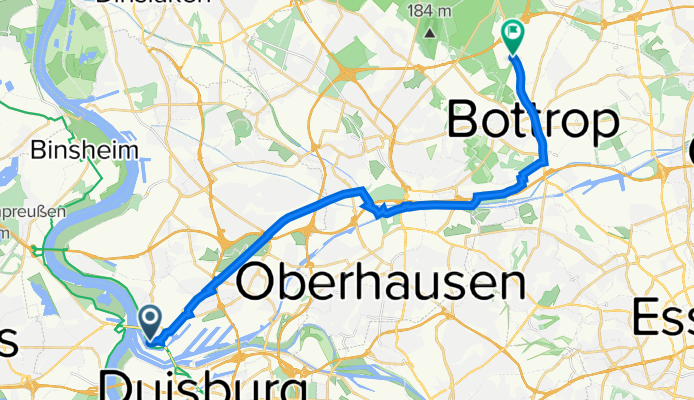 De Hafenstraße 8, Duisburg à Kirchhellener Straße 235, Bottrop