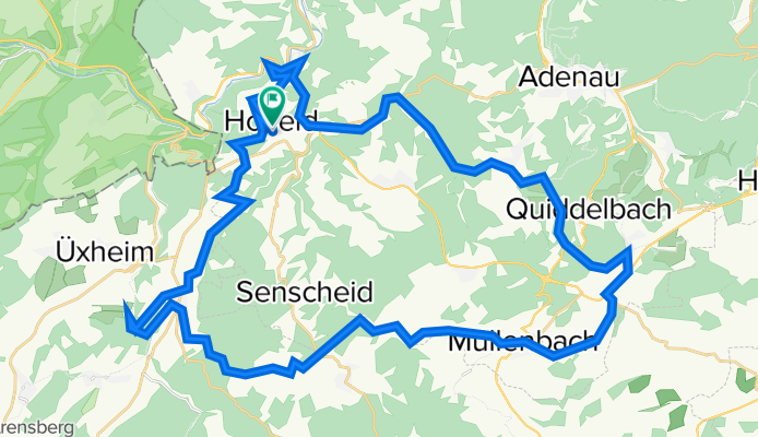 Radarena am Ring BULLS Waterproof MTB Tour 3 (Hoffeld-Nürburg-Wasserfall Dreimühlen-Hoffeld)