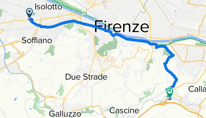 Via Giuseppe Bezzuoli 20, Firenze a Via di Vacciano 6, Bagno a Ripoli