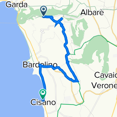 Strada Costa di Vallonga 4, Garda nach Via della Pieve 1–9, Bardolino