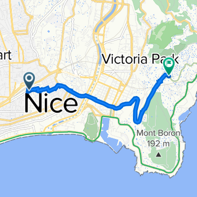 Da Rue de Belgique 23, Nice a La Pinède, Villefranche-sur-Mer