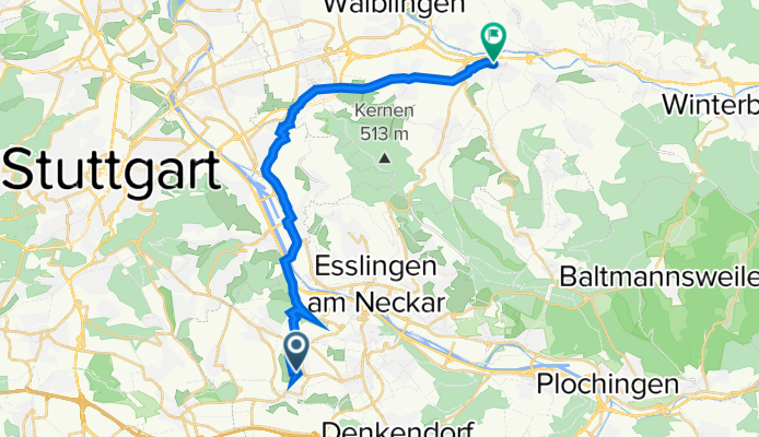 Ernst-Heinkel-Straße 2, Ostfildern nach Schmiedgasse 4–6, Weinstadt