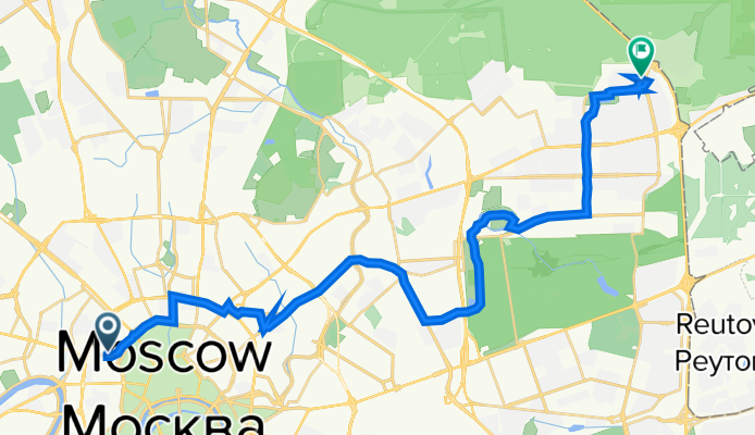 улица Спиридоновка, 12, Москва до Хабаровская улица, 23 к2, Москва