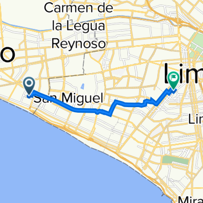 De Otuzco 268, La Perla a Avenida Arnaldo Márquez 837, Jesús María