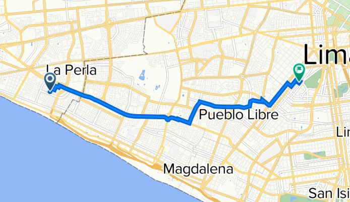 De Otuzco 268, La Perla a Avenida Arnaldo Márquez 837, Jesús María