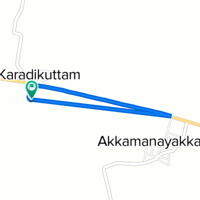 FC2P+MHM, Karadikootam to FC2P+MHM, Karadikootam