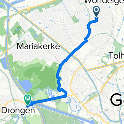 Kanariestraat 29, Gent naar Veerstraat 47, Gent