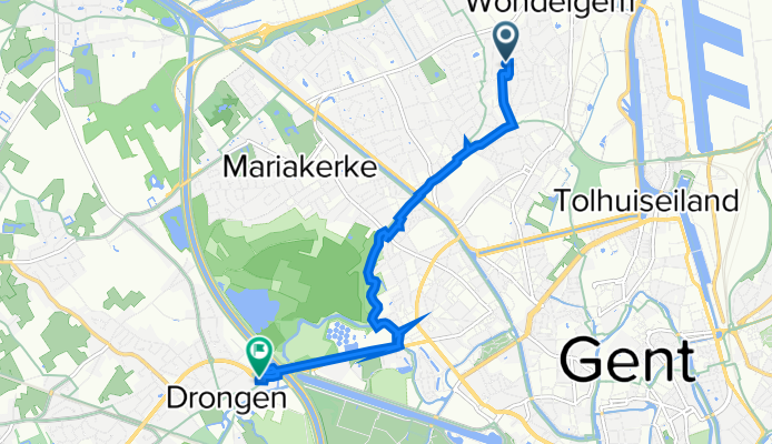 Kanariestraat 40, Gent naar Veerstraat 65, Gent