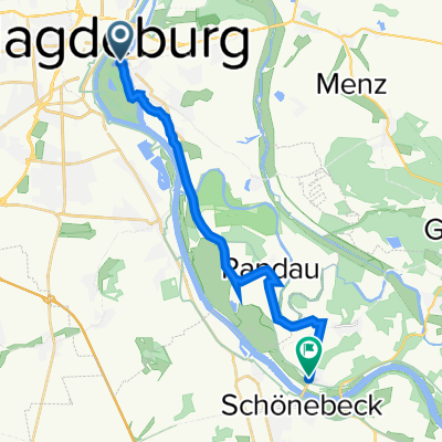 Am Winterhafen 1, Magdeburg nach Elbenauer Straße 1, Schönebeck (Elbe)