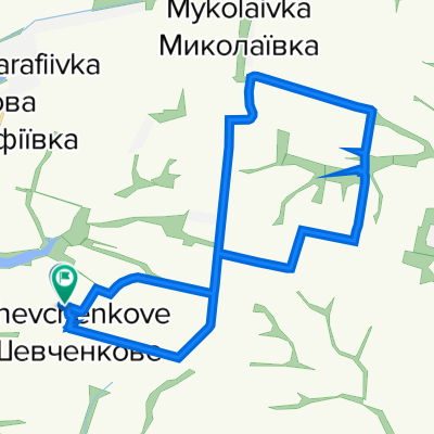 Толстого улица, Шевченково до Толстого улица, Шевченково