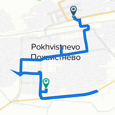 От Революционная улица 157, Похвистнево до Котельный переулок 2, Похвистнево