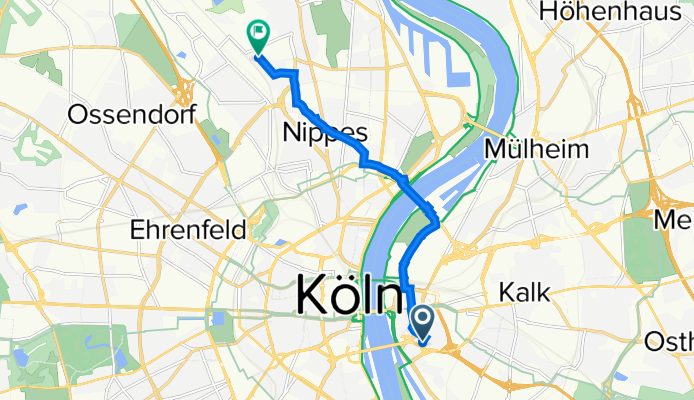 An St Heinrich 1, Köln nach Neue Kempener Straße 315, Köln