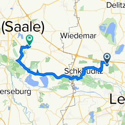 Porschestraße 1, Leipzig nach Ahornring 27B, Kabelsketal