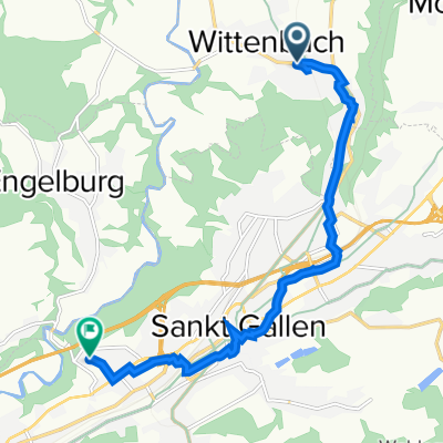 Obstgartenstrasse 15, Wittenbach nach Sömmerlistrasse 43, St. Gallen