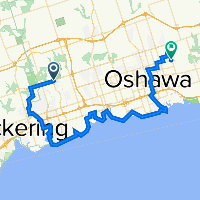 Salem&amp;Taunton Ajax to Townline&amp;Adelaide Oshawa